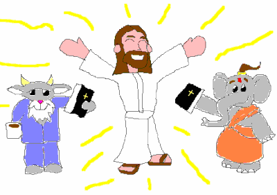'Jesus Loves Mr. Gruff & Habu' by Kevin