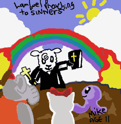 'Lambuel Preaching To Sinners' by Michael
