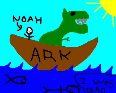 'Noah & T-rex' by Andrew